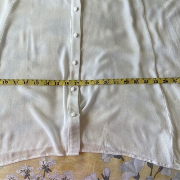 Newbury Kustom White Ruffled Sleeve Blouse, Medium‎ - Picture 6 of 10